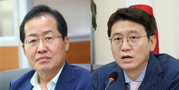 홍준표 무소속 의원(좌)과 김웅 국민의힘 의원(우). 시사신문DB