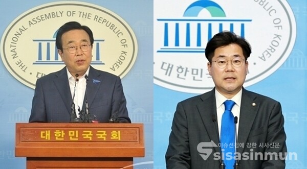 국민의힘 소속인 서병수 인사청문특별위원장(좌)과 특위 간사인 박찬대 민주당 의원(우). 사진 / 시사신문DB