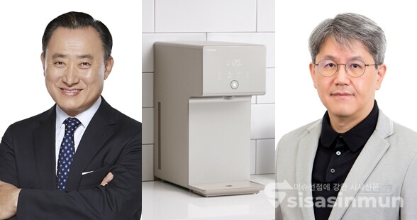코웨이가 올 1분기에 매출, 영업익, 당기순익 모두 두자리수 성장을 이뤘다. 이해선(좌)·서장원 코웨이 대표 ⓒ시사포커스DB