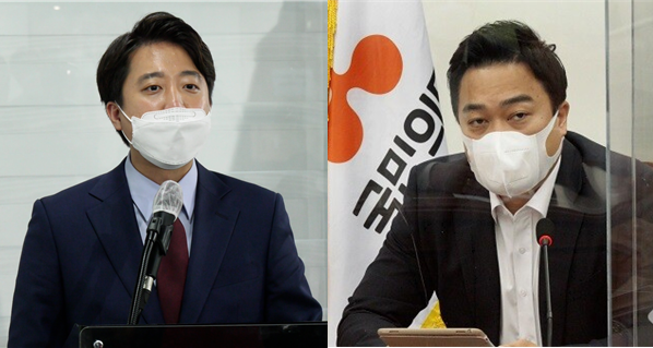 이준석 전 미래통합당(국민의힘 전신) 최고위원(좌)과 구혁모 국민의당 최고위원(우). 사진 / 권민구 기자(좌), 이강산 기자(우)