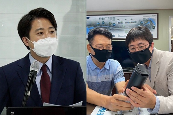 이준석 국민의힘 전 최고위원(좌)과 민주당 송영길 대표, 이동학 청년 최고위원(우). 사진 / 시사신문DB, ⓒ송영길 페이스북