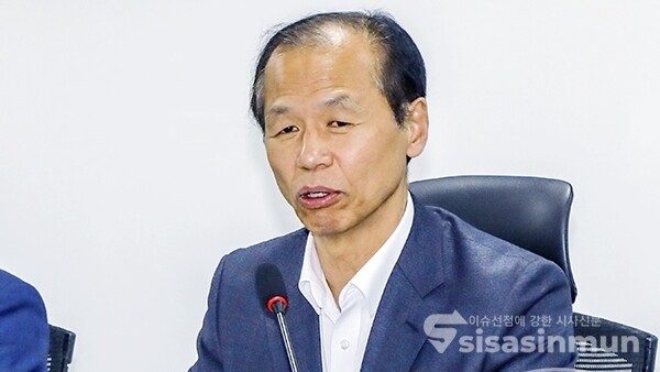 최문순 강원도지사가 발언하고 있다. 사진 / 시사신문DB