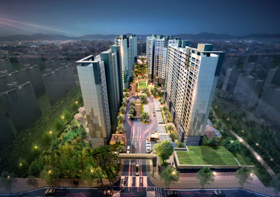 대우건설, ‘평택 비전 2차 푸르지오’ 투시도 ⓒ 뉴시스