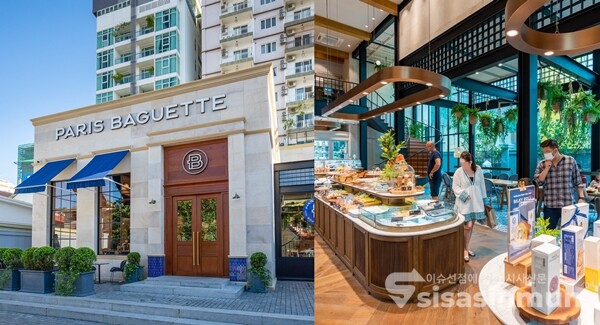 파리바게뜨 캄보디아 1호점 내외부 모습 ⓒSPC