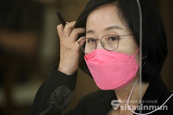 김현아 후보자가 질의에 답하고 있다. [사진 /오훈 기자]