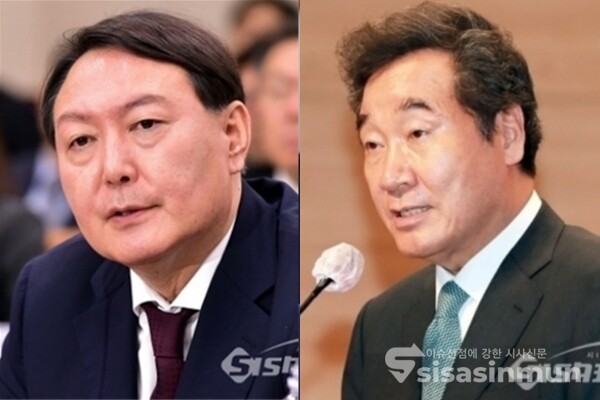(좌측부터) 윤석열 전 검찰총장(좌), 이낙연 전 민주당 대표(우). 사진 / 시사신문DB