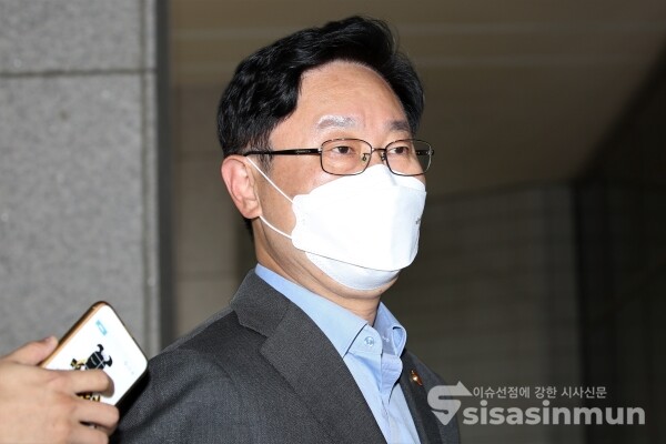 박범계 법무부 장관이 출석하고 있다. [사진 / 오훈 기자]