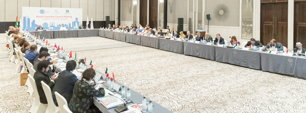 코로나19 발생 전인 지난 2019년 하반기 WFC 정기 총회 모습 ⓒ한국프랜차이즈산업협회