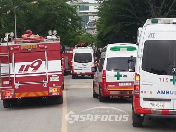 사진은 출동중인 119차량들 / ⓒ시사포커스DB