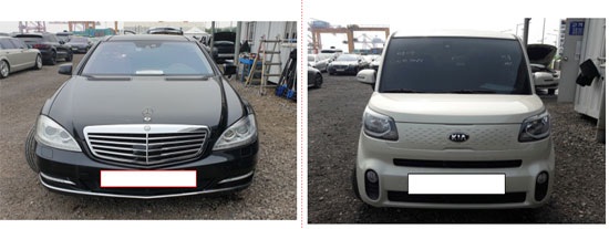 서울시 공매대상 차량들, 벤츠S클래스부터 2021년 경차까지 다양하다 / ⓒ서울시