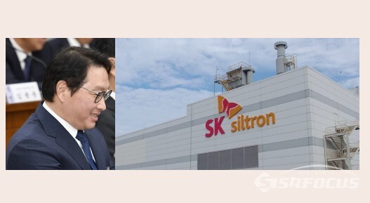 최태원 회장이 공정위로부터 과징금 8억 원을 부과 받았다. 공정위가 부당취득했다고 판단한 최태원 회장 SK실트론 주식가치는 2017년 대비 작년 연말 기준 1967억 원 상승한 것으로 나타났다. ⓒ시사포커스