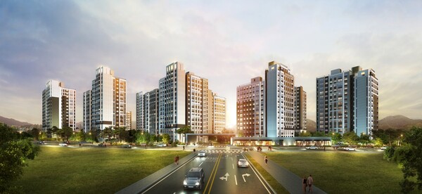 e편한세상 검단 어반센트로 투시도ⓒDL이앤씨