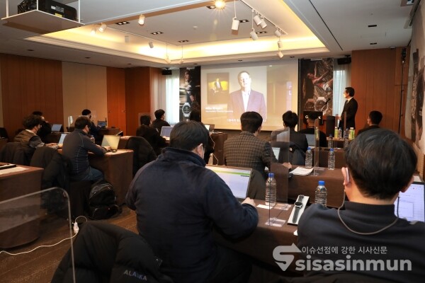 가민이 신제품 출시 기자간담회를 하고 있다. [사진 /오훈 기자]