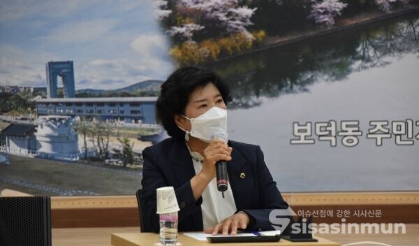 보덕동 지역구인 박차양 경북도의원(국민의힘) 모습. 사진/김대섭 기자