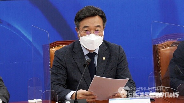 윤호중 민주당 비상대책위원장이 발언하고 있다. 사진 / 시사신문DB