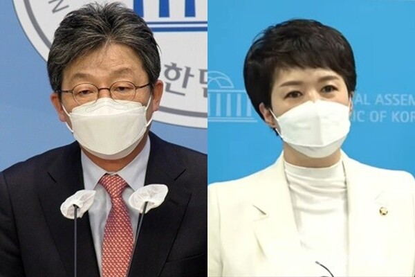 경기지사 선거에 출마한 국민의힘 유승민 전 의원(좌)과 김은혜 의원(우). 사진 / 권민구 기자