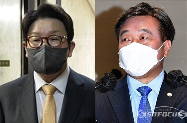 윤석열 대통령 취임으로 집권여당이 된 권성동 국민의힘 원내대표(좌)와 국회 과반 이상의 의석수를 가진 거대야당인 윤호중 더불어민주당 비상대책위원장(우). 시사포커스DB