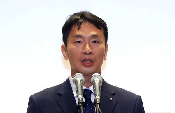 이복현 신임 금융감독원장이 7일 오후 취임식이 열린 서울 여의도 금감원에서 취임사를 하고 있다. ⓒ뉴시스