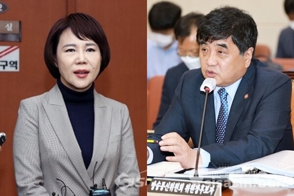 (좌측부터) 전현희 국민권익위원장, 한상혁 방송통신위원장. 사진 / 시사신문DB