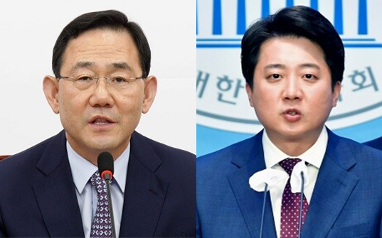 국민의힘 주호영 비상대책위원장(좌)과 이준석 전 당대표. 시사포커스DB
