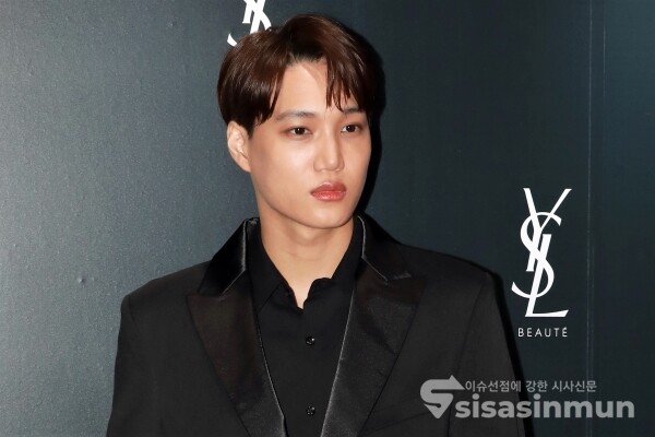 엑소 카이가 포즈를 취하고 있다. [사진 /오훈 기자]