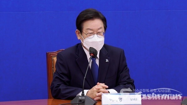 1일 서울 여의도 국회에 한덕수 국무총리의 예방에 더불어민주당 이재명 대표가 발언하고 있다.  사진 / 권민구 기자