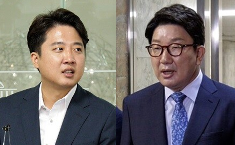 이준석 전 국민의힘 대표(좌)와 권성동 국민의힘 비상대책위원장 직무대행 겸임 원내대표(우). 시사포커스DB