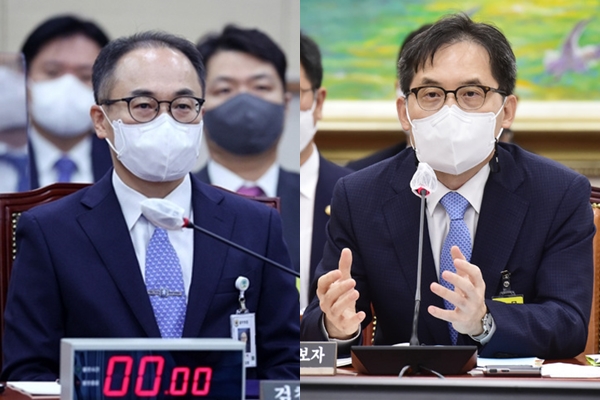 이원석 검찰총장 후보자(좌)와 한기정 공정거래위원장 후보자(우). ⓒ뉴시스 공동취재사진