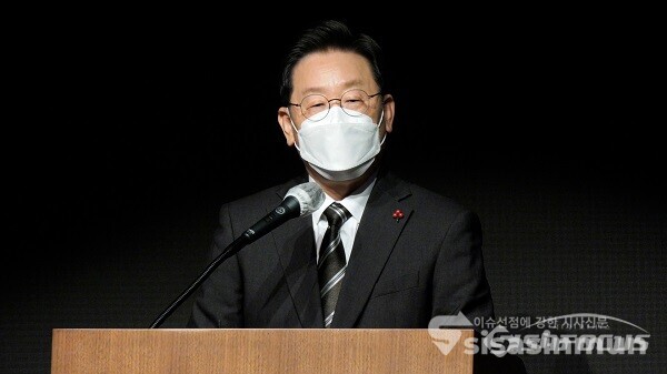 더불어민주당 이재명 대표가 발언하고 있다. 사진 / 김기범 기자