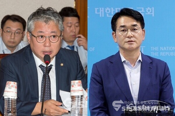 더불어민주당 조응천 의원(좌)과 박용진 의원(우), 사진 / 시사신문DB