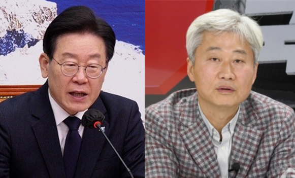 이재명 더불어민주당 대표(좌)와 국민의힘 전 비전전략실장을 역임한 김근식 경남대 교수. 시사포커스DB