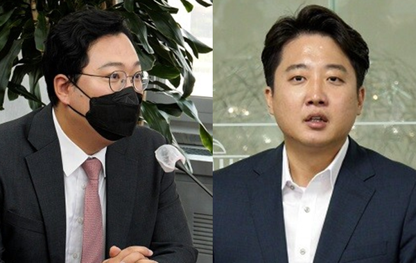 천하람 국민의힘 순천갑 당협위원장(좌)과 이준석 전 국민의힘 대표(우). 시사포커스DB