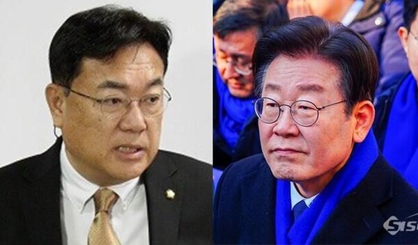 정진석 국민의힘 비상대책위원장(좌)과 이재명 더불어민주당 대표(우). 시사포커스DB