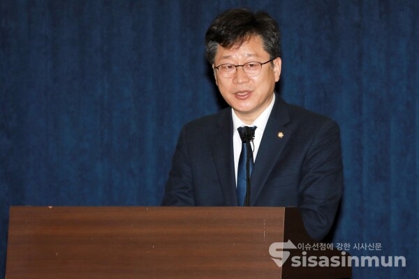 안호영 의원이 인사말을 하고 있다. [사진 / 오훈 기자]