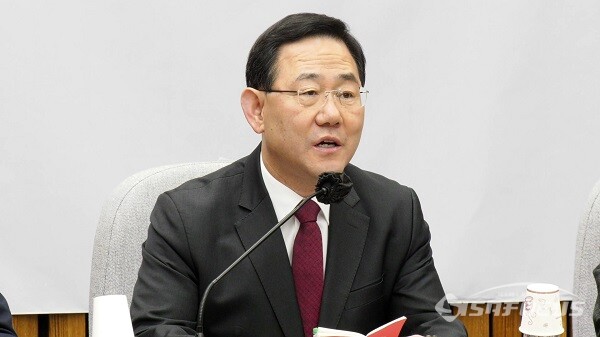 국민의힘 주호영 원내대표가 과거 서울 여의도 국회에서 열린 국민의힘 원내대책회의에서 발언하고 있는 모습. 사진 / 권민구 기자