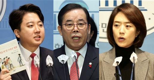 (왼쪽부터) 이준석 국민의힘 전 대표, 국회 과방위원회 여당 간사인 박성중 국민의힘 의원, 고민정 더불어민주당 최고위원. 시사포커스DB