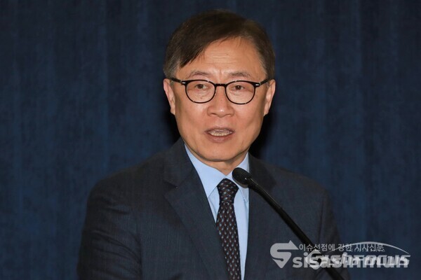 최재형 의원이 인사말을 하고 있다. [사진 / 오훈 기자]