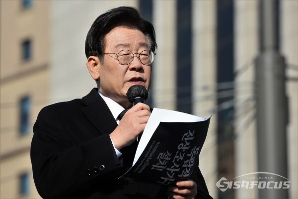 이재명 더불어민주당 대표가 발언을 하고 있다. 사진 / 오훈 기자