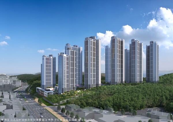 현대건설 힐스테이트 환호공원 투시도 ⓒ현대걸설