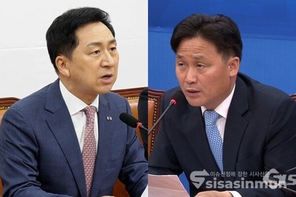 김기현 국민의힘 대표(좌), 김영진 민주당 의원(우). 사진 / 시사신문DB