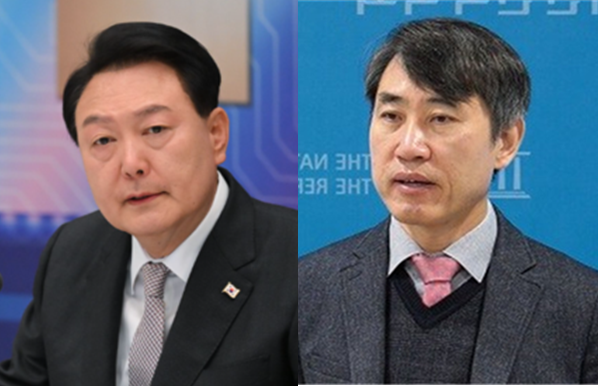 윤석열 대통령(좌)과 하태경 국민의힘 의원(우). 사진 / 대통령실, 시사포커스DB