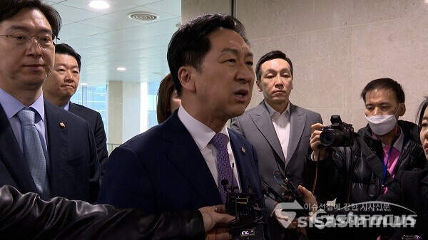 국민의힘 김기현 대표가 발언하고 있다. 사진 / 권민구 기자