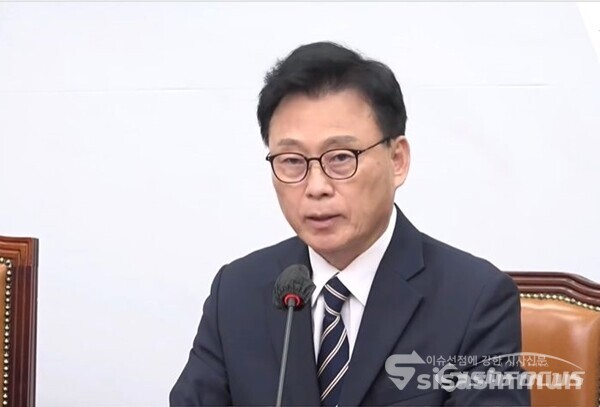 박광온 민주당 원내대표가 국회에서 발언하고 있다. 사진 / 시사신문DB