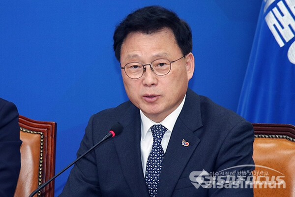 발언하고 있는 박광온 최고위원 [사진 / 오훈 기자]