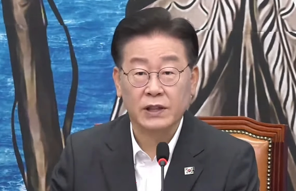 이재명 더불어민주당 대표가 12일 국회 본청에서 열린 당 최고위원회의에서 모두 발언을 하고 있다. 사진 / 시사포커스TV