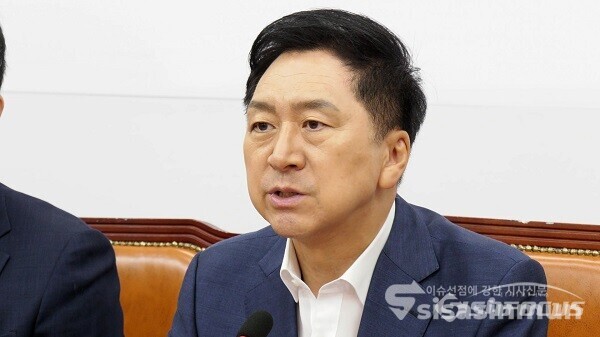 국민의힘 김기현 대표가 7일 오전 서울 여의도 국회에서 열린 국민의힘 최고위원회의에서 발언하고 있다. 사진 / 김경민 기자