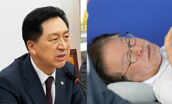 김기현 국민의힘 대표(좌)와 이재명 더불어민주당 대표(우). 사진 / 이훈 기자(좌), ⓒ뉴시스(우)