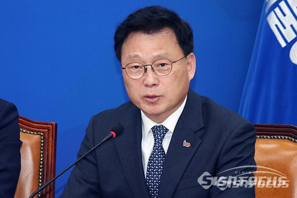 박광온 더불어민주당 원내대표가 과거 국회에서 발언을 하고 있는 모습. 사진 / 시사포커스DB