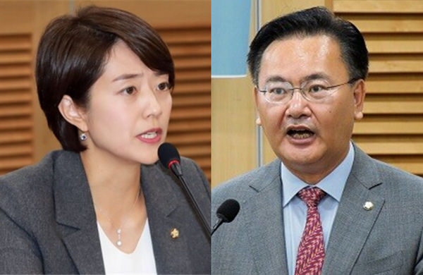 고민정 더불어민주당 최고위원(좌)과 유상범 국민의힘 의원(우). 시사포커스DB