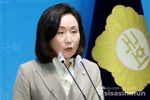 27일 전주혜 원내대변인이 기자회견을 하고 있다. [사진 /오훈 기자]